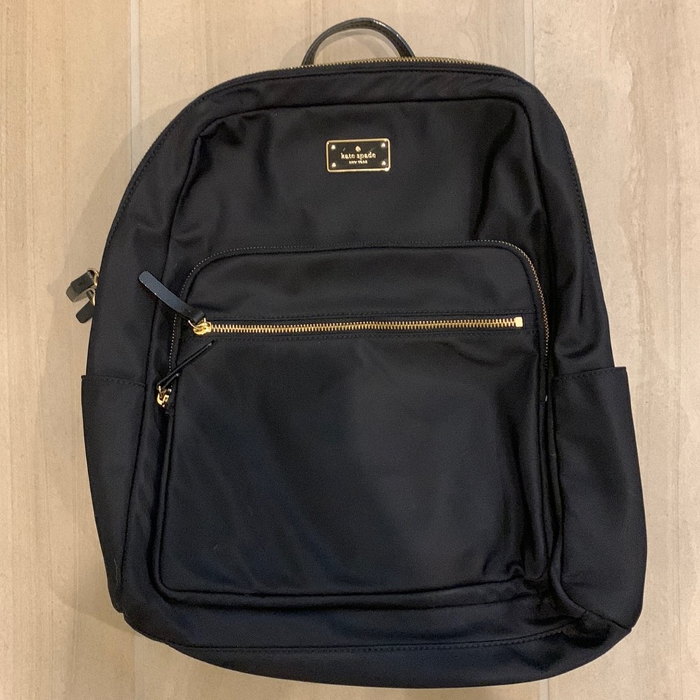 Black Kate Spade Nylon Backpack